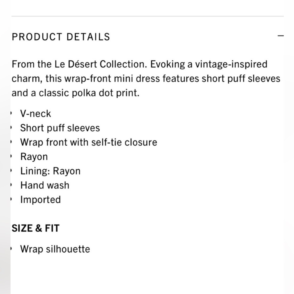 Faithful the Brand Godiva Wrap Linen Dress Black & White Polka Dot US 8 - Picture 13 of 15